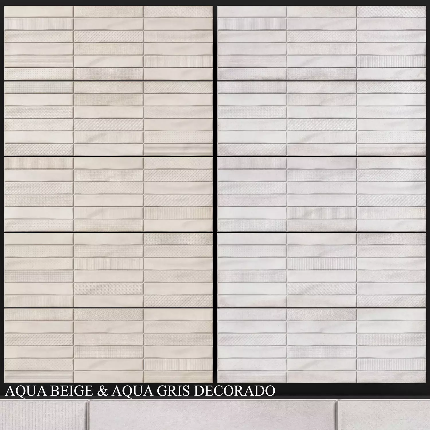 Decorado Aqua Beige And Aqua Gris 3D model