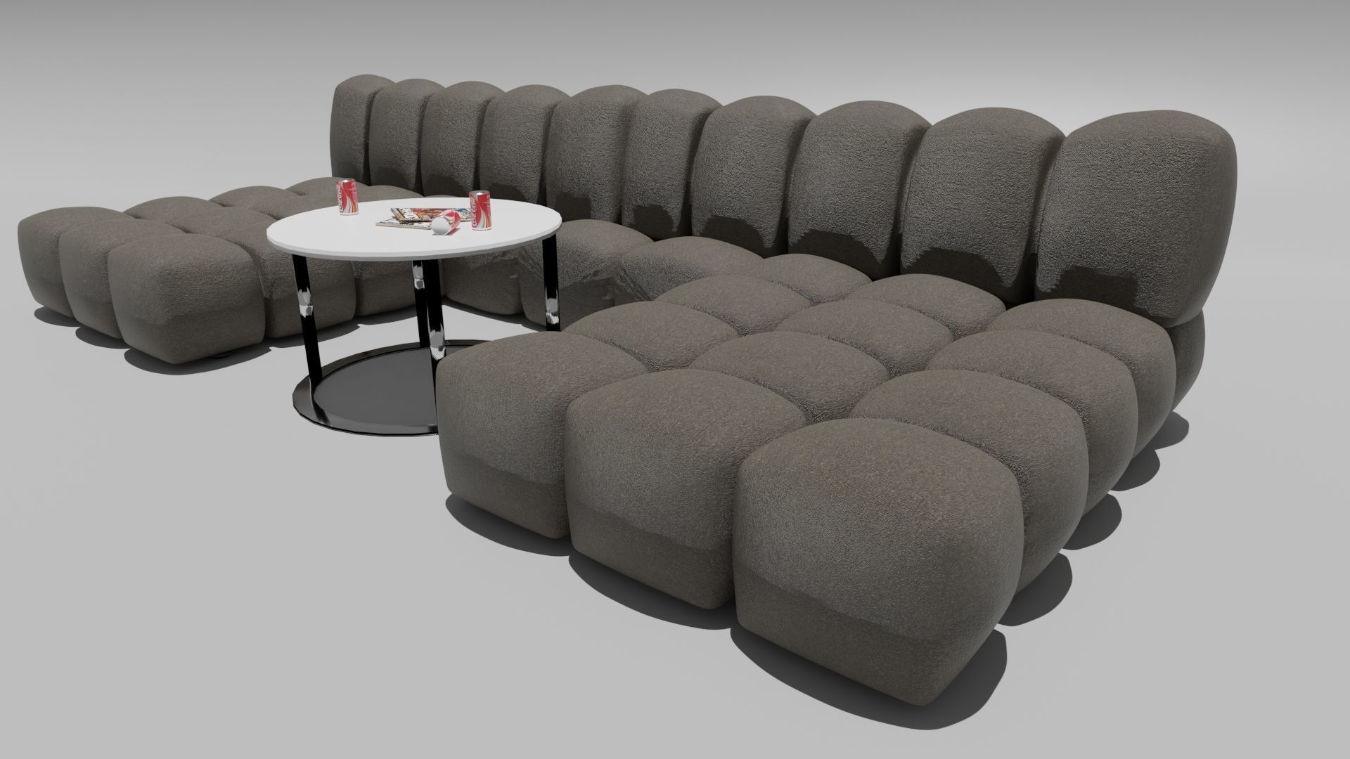 Home Cinema Room Low-poly 3D model_5
