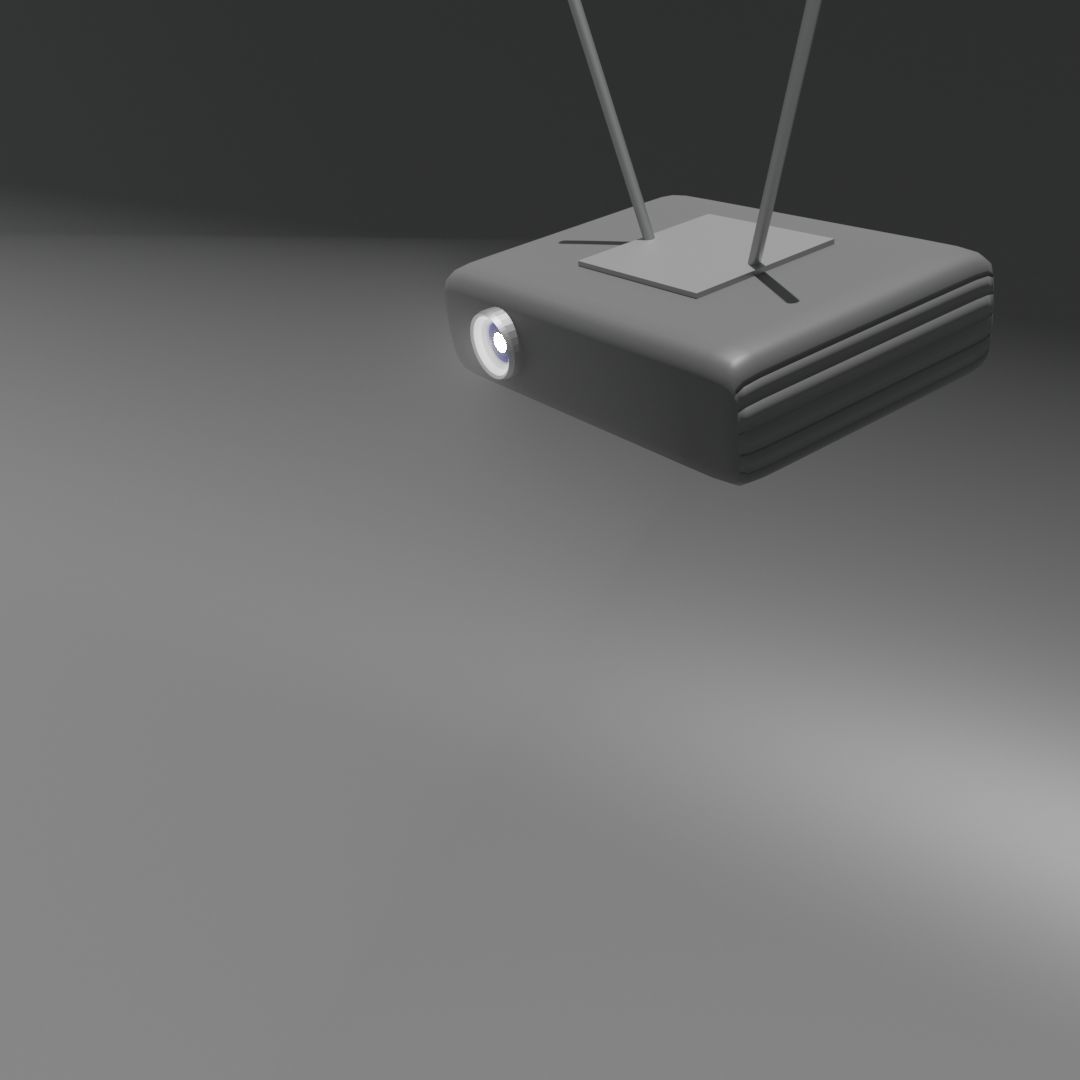 Home Cinema Room Low-poly 3D model_7