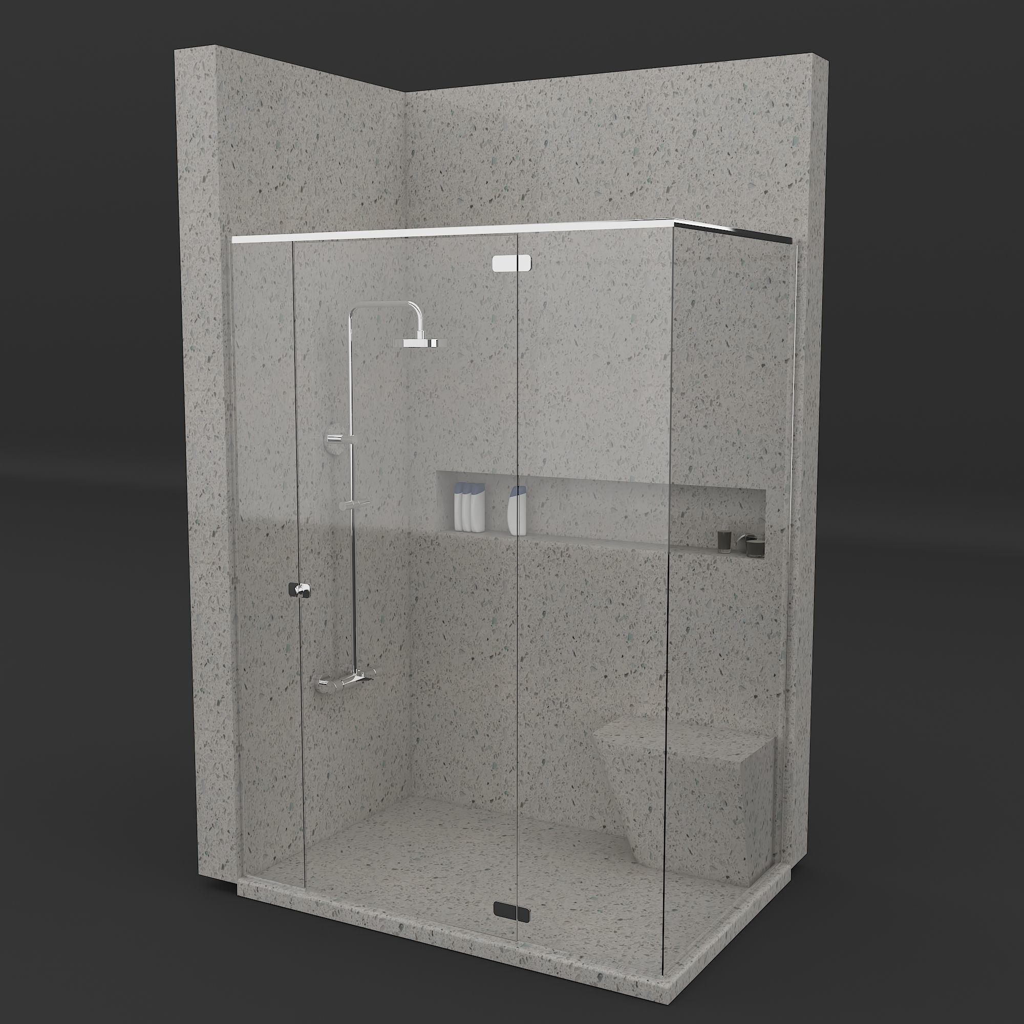  Shower Cabin 3D model_2