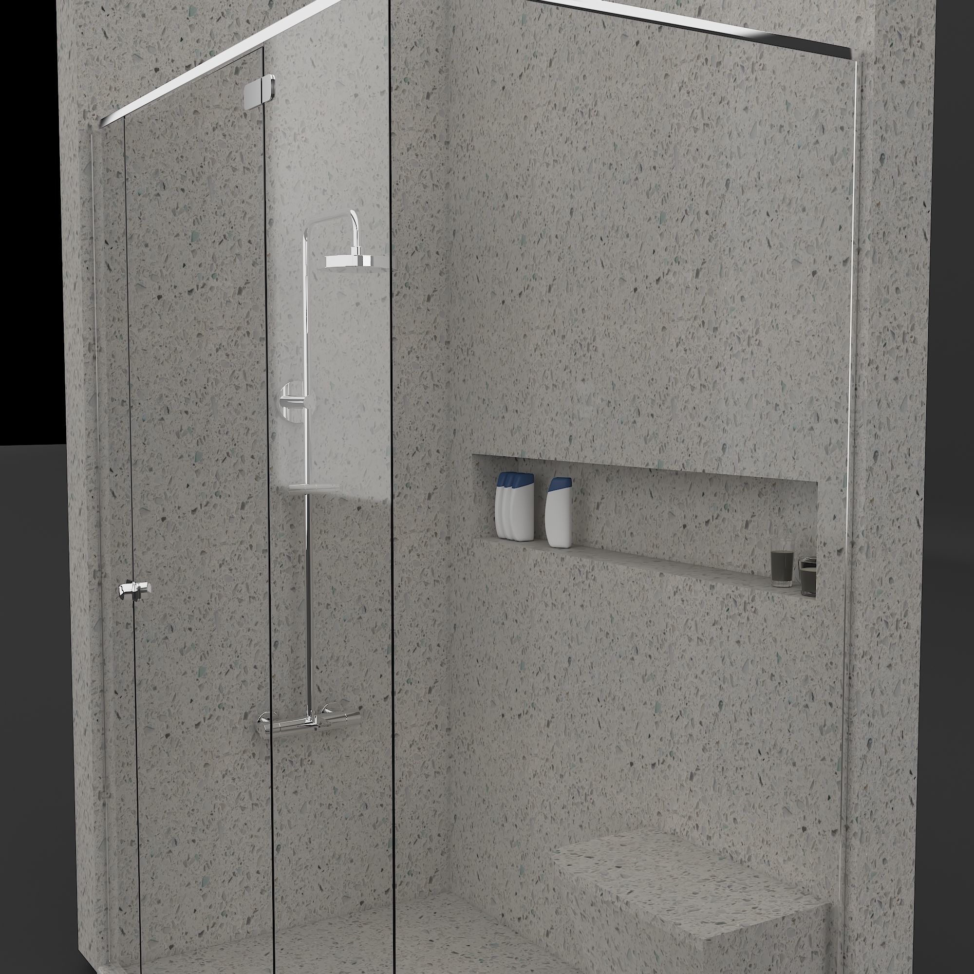  Shower Cabin 3D model_3
