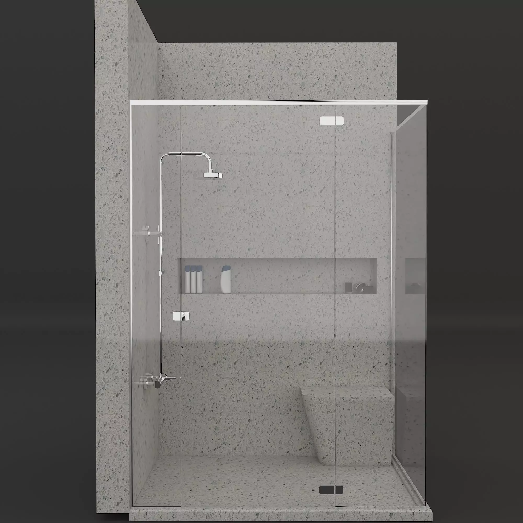  Shower Cabin 3D model_0