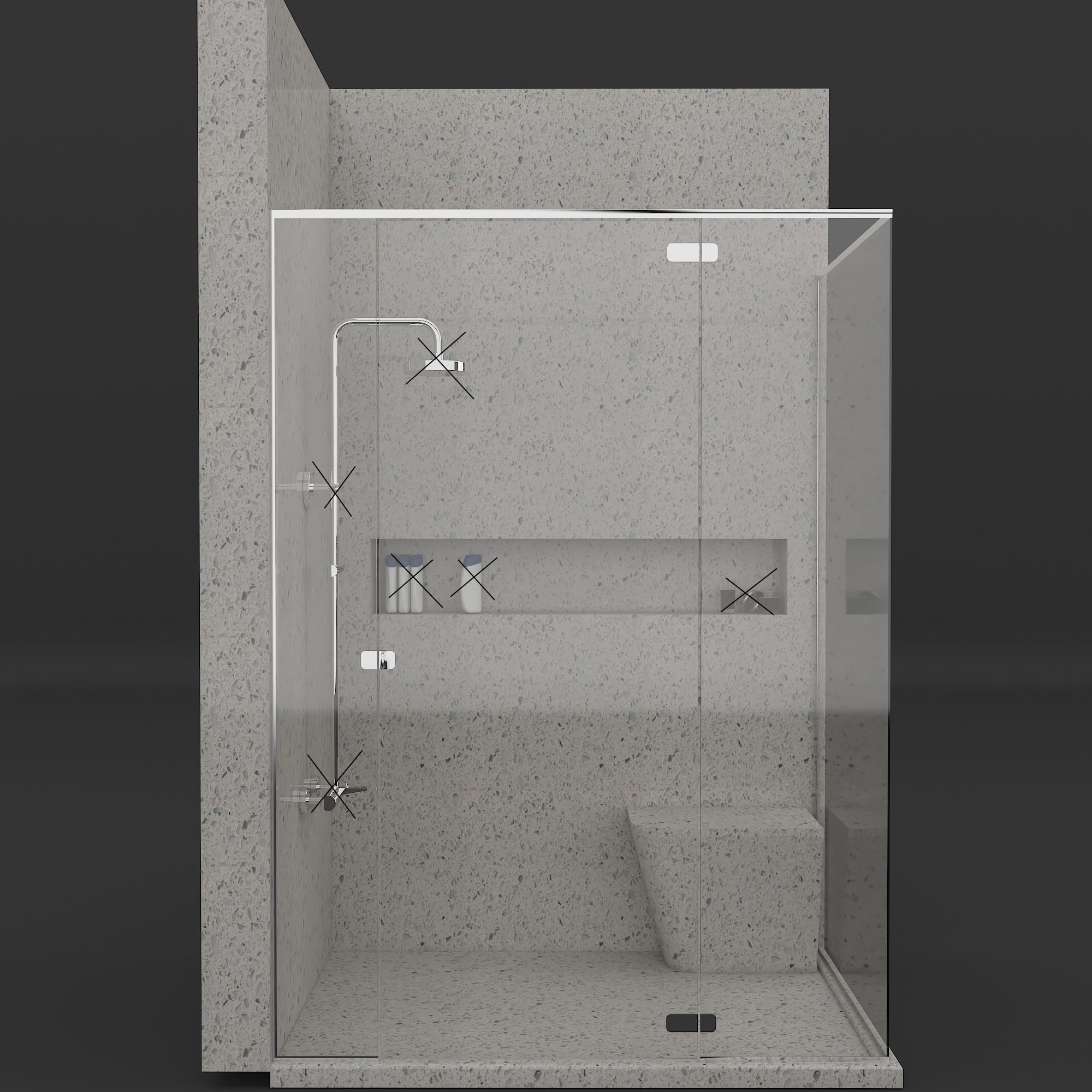  Shower Cabin 3D model_1