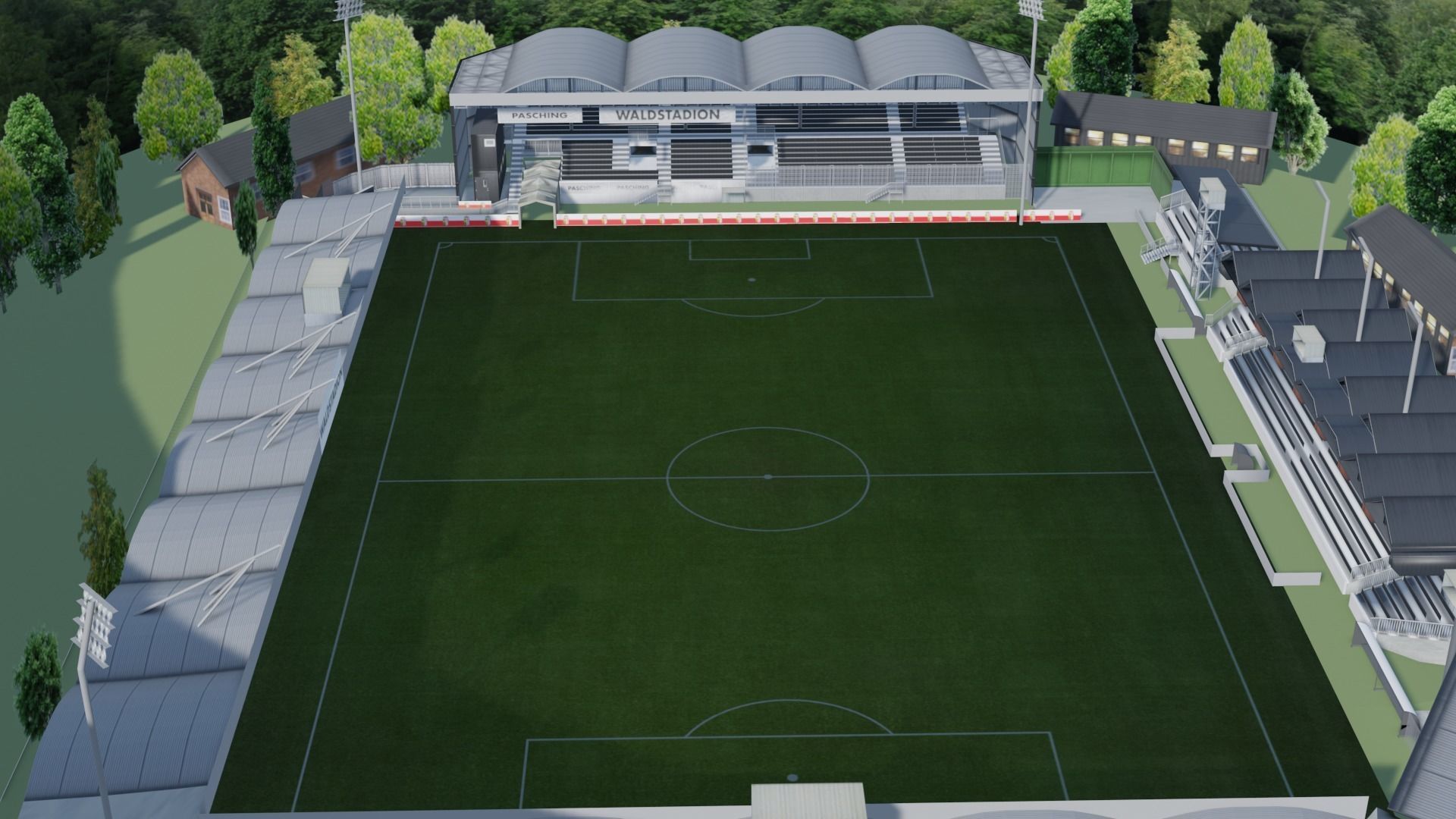 Raiffeisen Arena Pasching Austria Low-poly 3D model_3