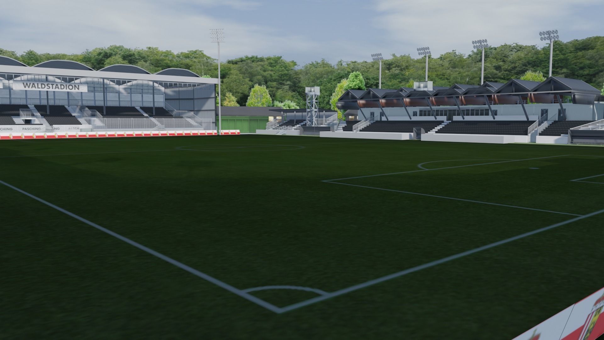 Raiffeisen Arena Pasching Austria Low-poly 3D model_5