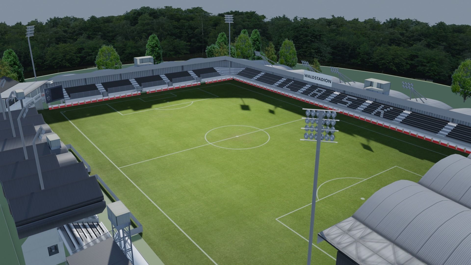 Raiffeisen Arena Pasching Austria Low-poly 3D model_2