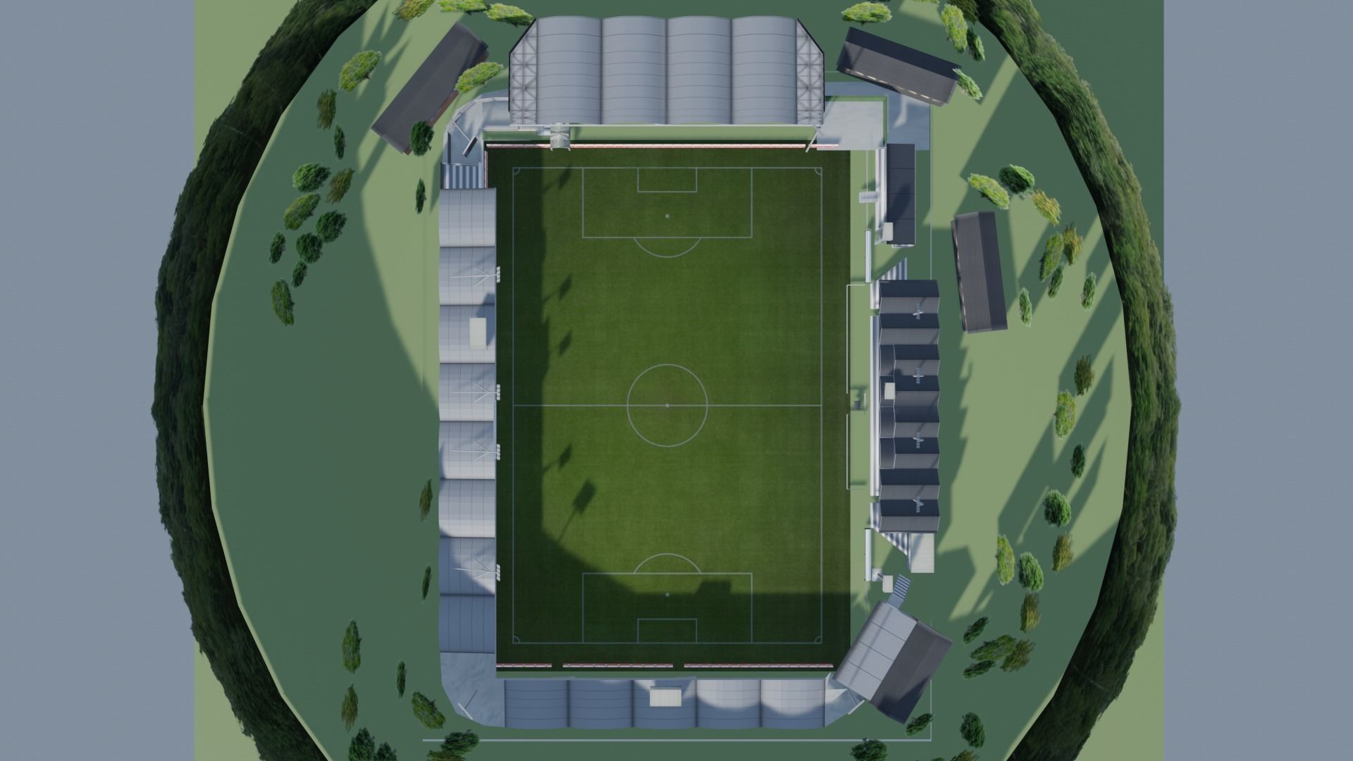 Raiffeisen Arena Pasching Austria Low-poly 3D model_4