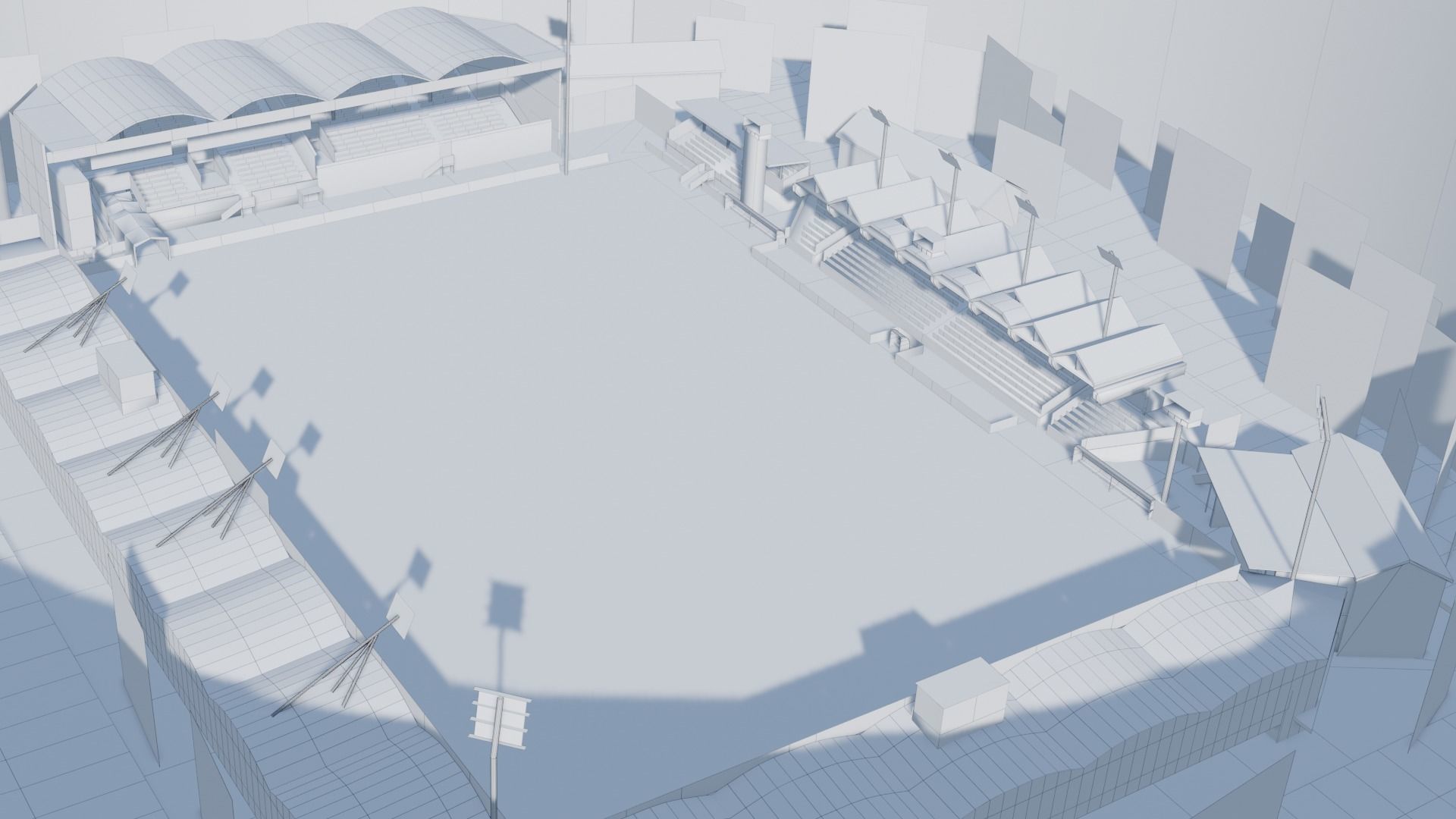 Raiffeisen Arena Pasching Austria Low-poly 3D model_7