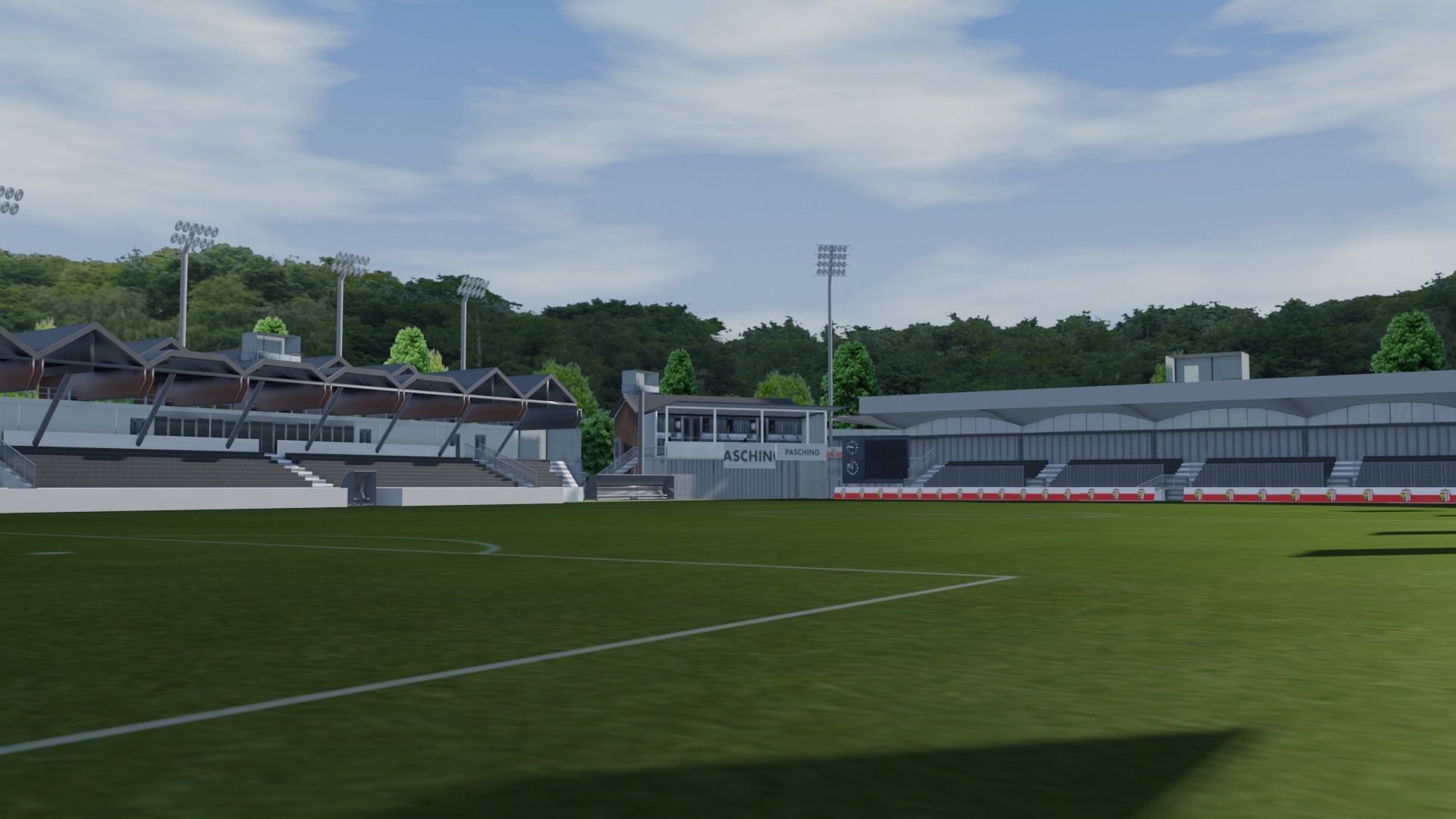 Raiffeisen Arena Pasching Austria Low-poly 3D model_1