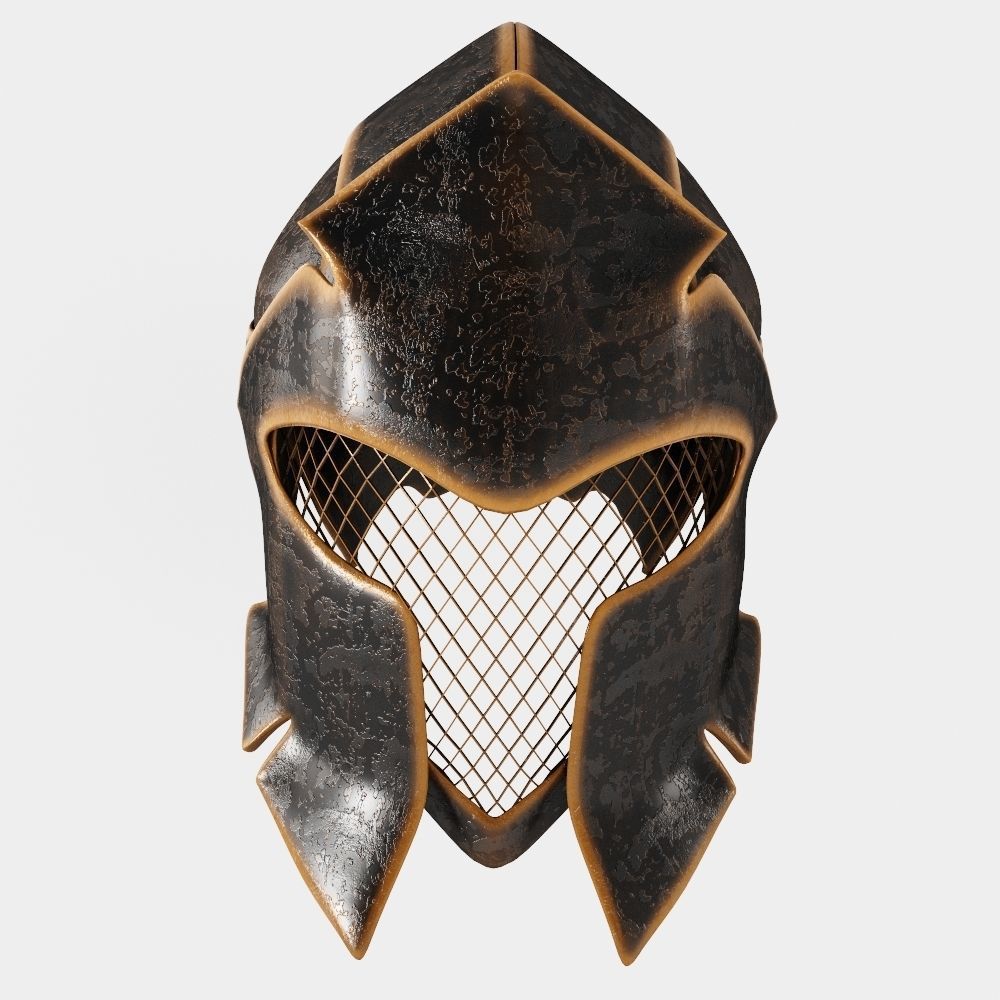 Fantasy Helmet Low-poly 3D model_2