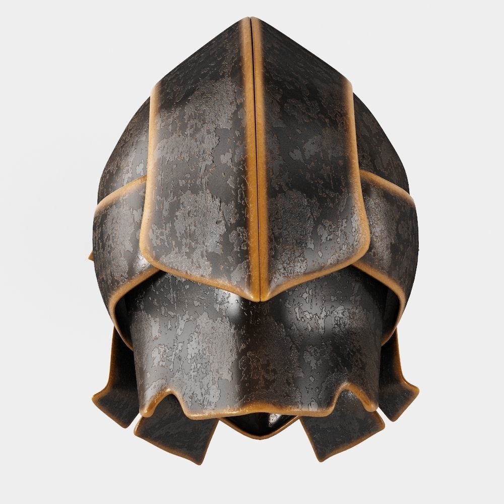 Fantasy Helmet Low-poly 3D model_3