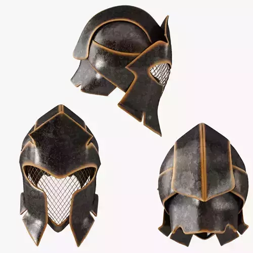 Fantasy Helmet Low-poly 3D model