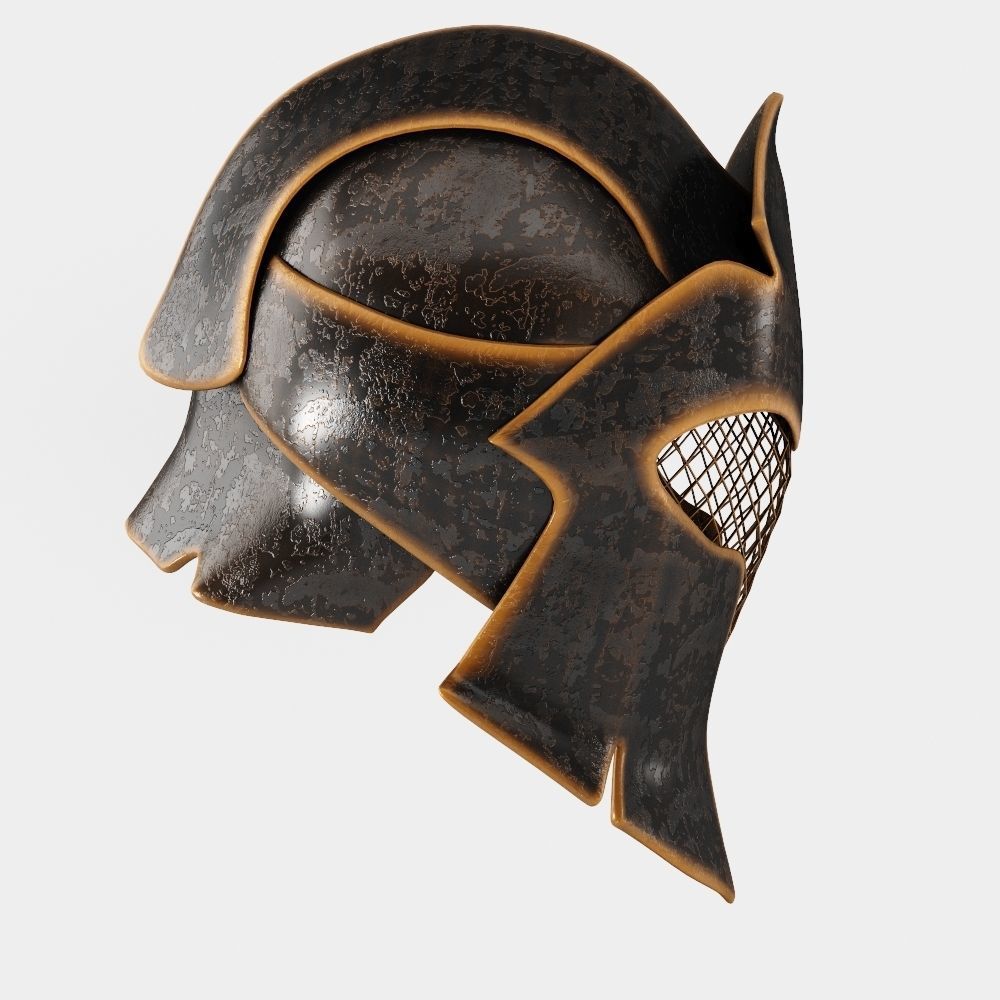 Fantasy Helmet Low-poly 3D model_1