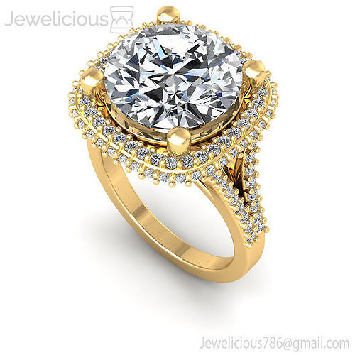 Jewelicious-2300-Ring halo diamond engagement ring