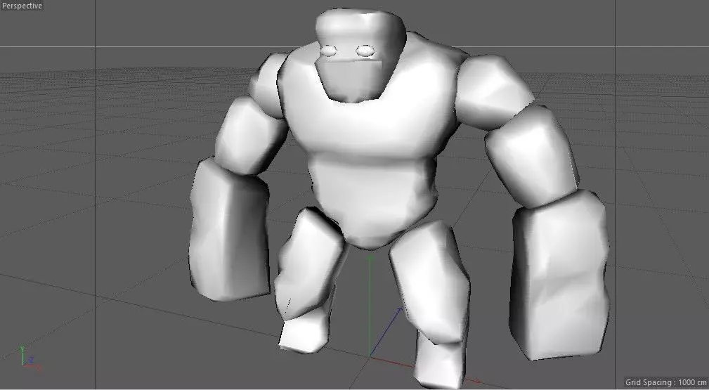 stone man 3D model_0