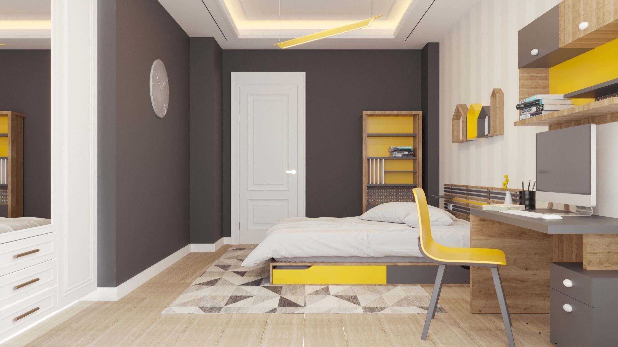 Child Bedroom design 3D model_1