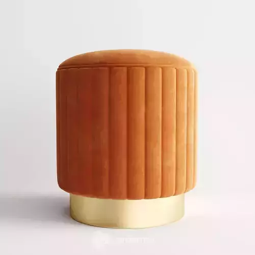 Pouf in three colors 3D model