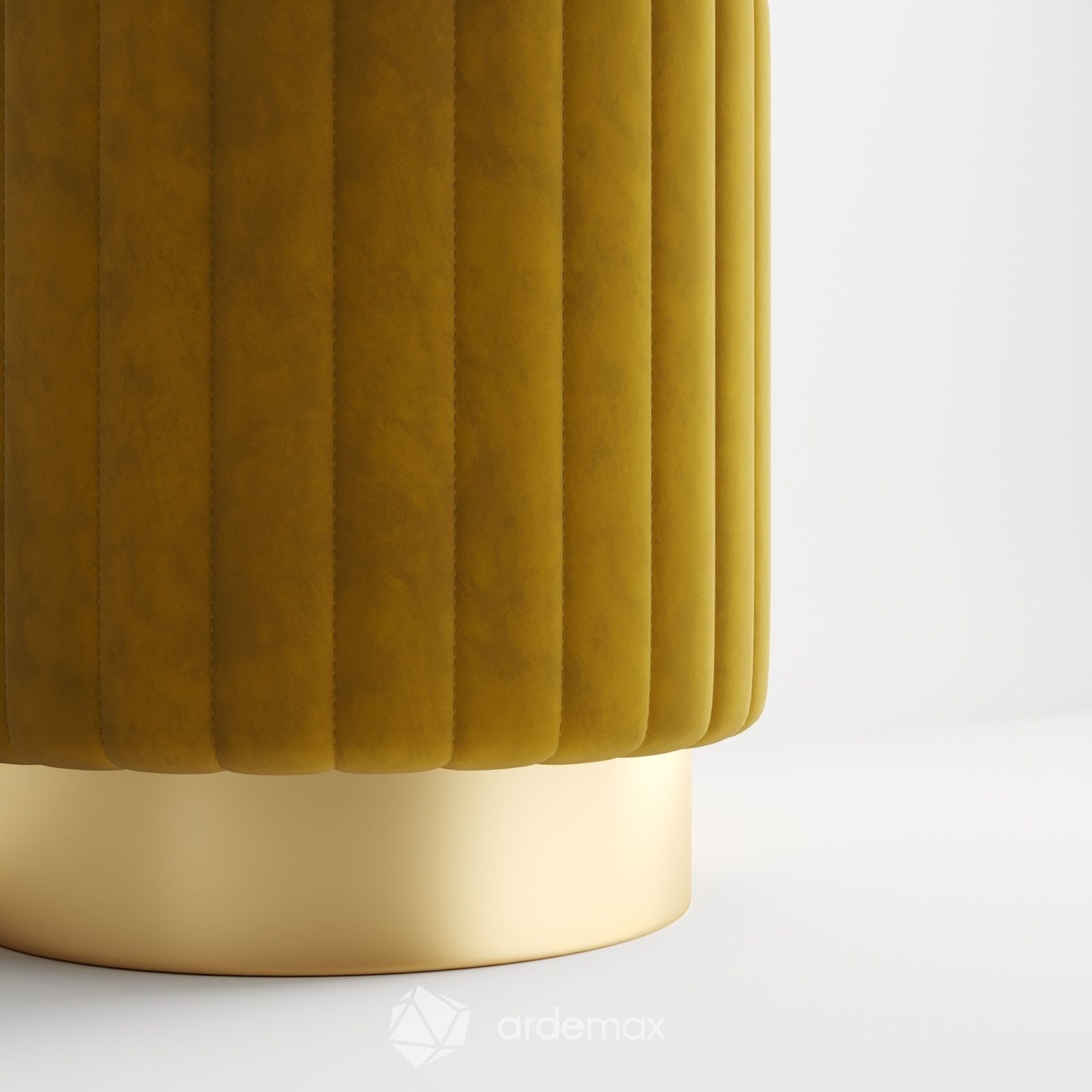 Pouf in three colors 3D model_6