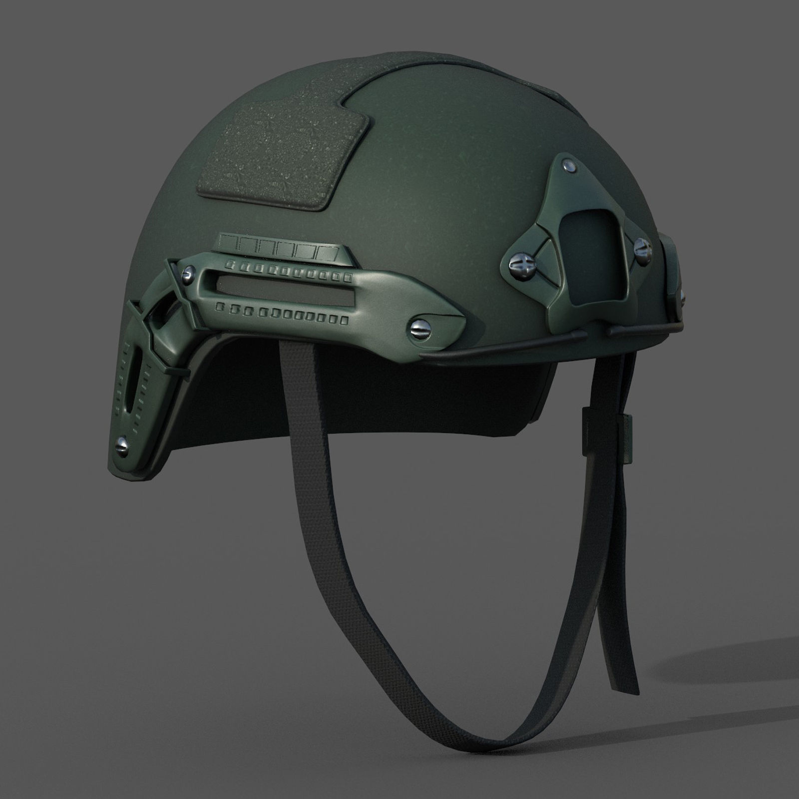 Helmet military combat fantasy  Low-poly 3D model_8