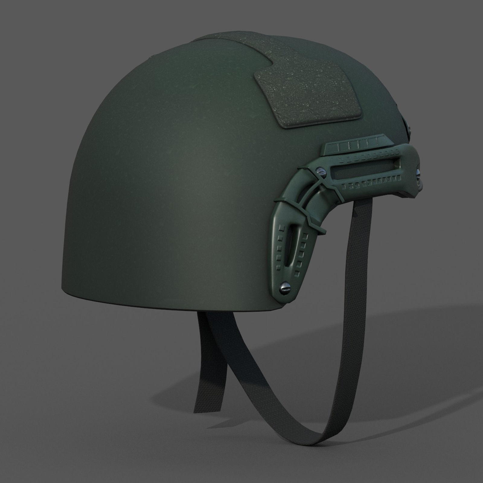 Helmet military combat fantasy  Low-poly 3D model_2