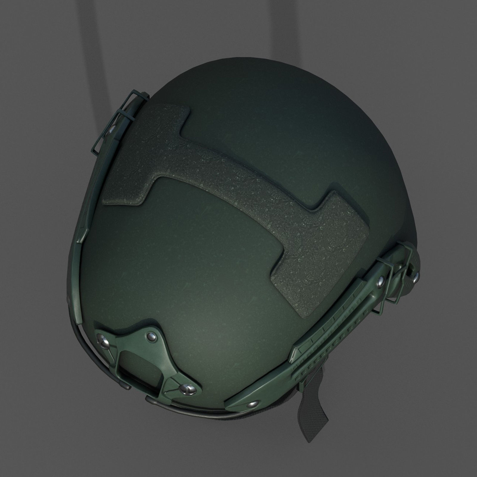 Helmet military combat fantasy  Low-poly 3D model_9
