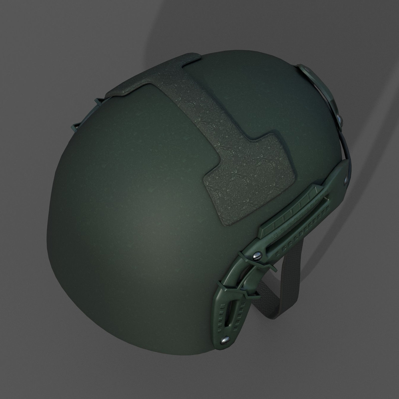 Helmet military combat fantasy  Low-poly 3D model_4