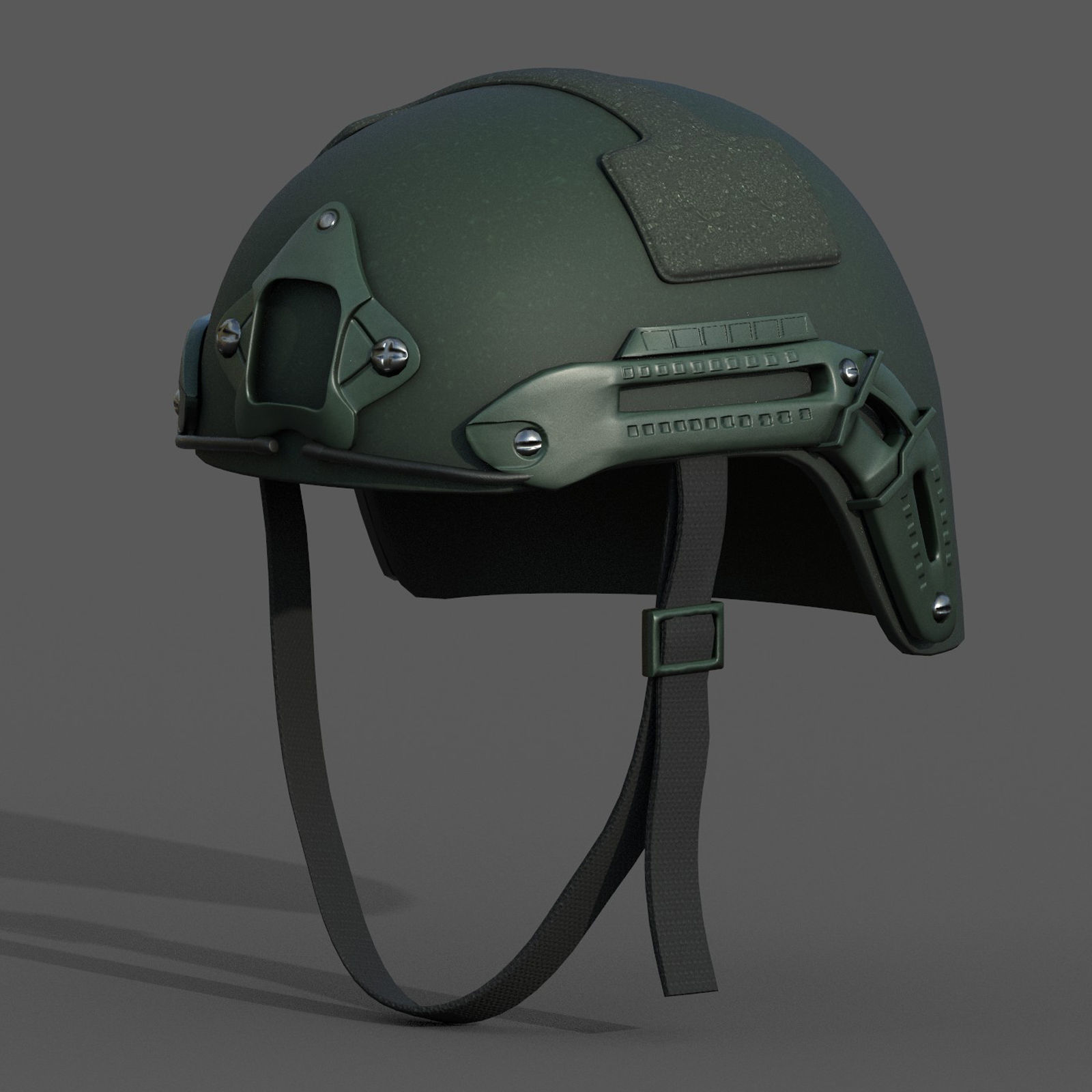 Helmet military combat fantasy  Low-poly 3D model_1