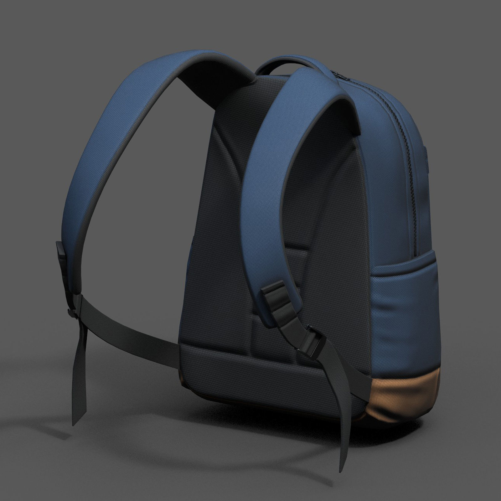 Backpack bag baggage Color  Low-poly 3D model_10