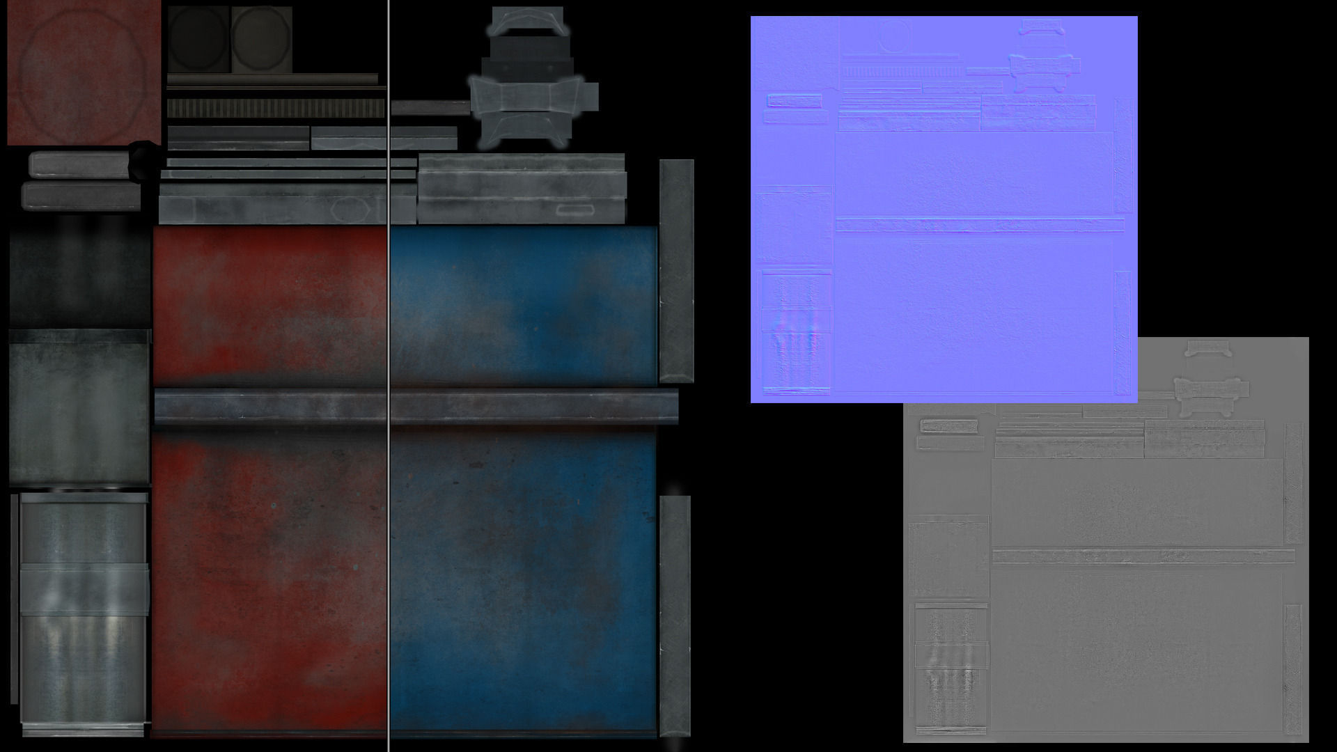 Blowtorch Tool Low-poly 3D model_3