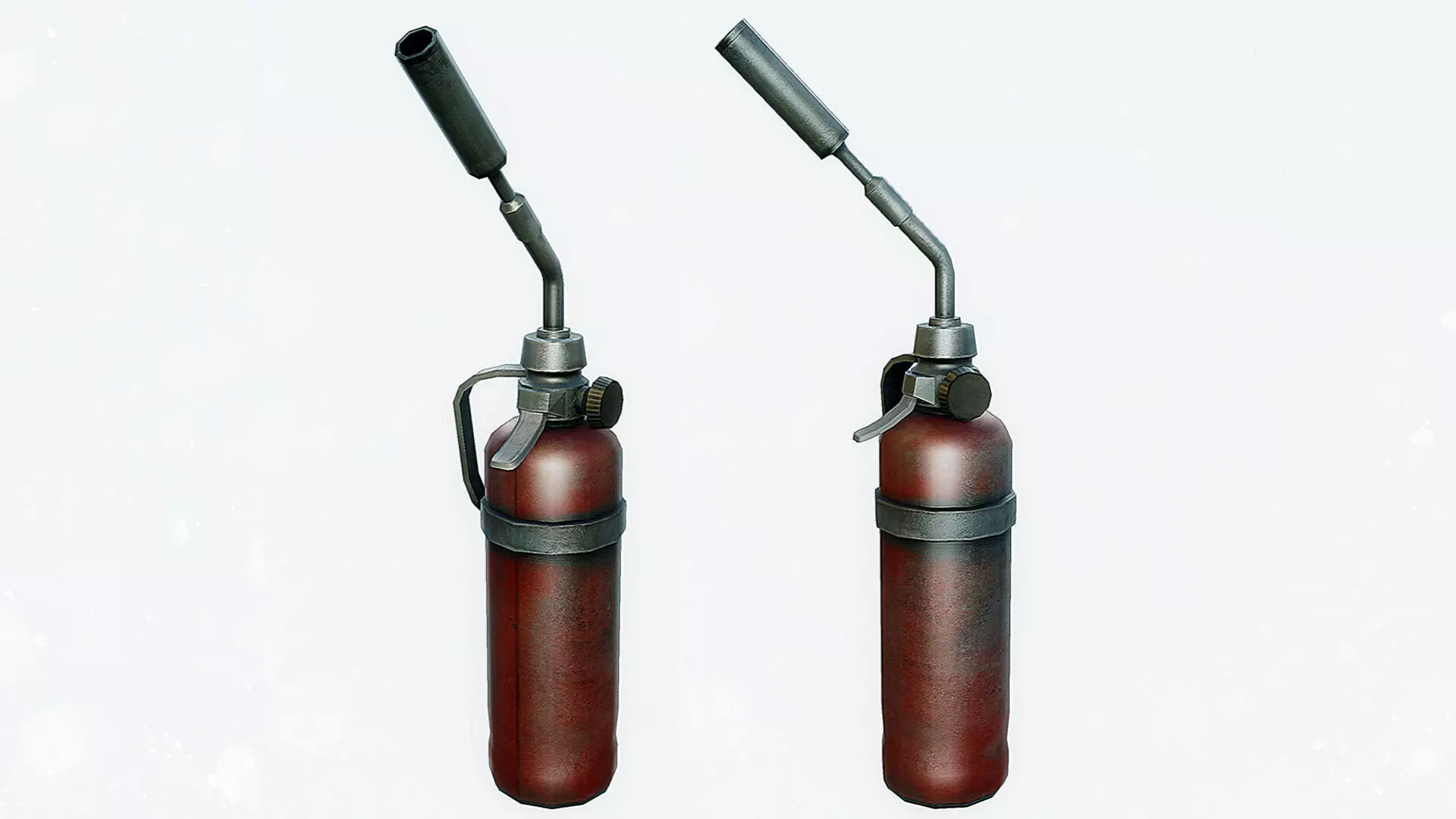 Blowtorch Tool Low-poly 3D model_0