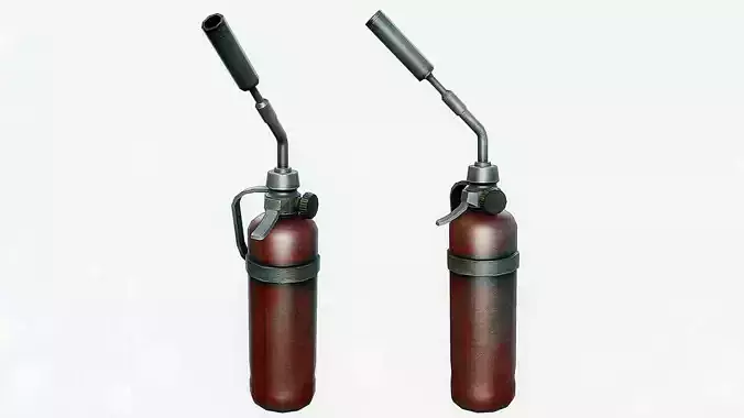 Blowtorch Tool Low-poly 3D model