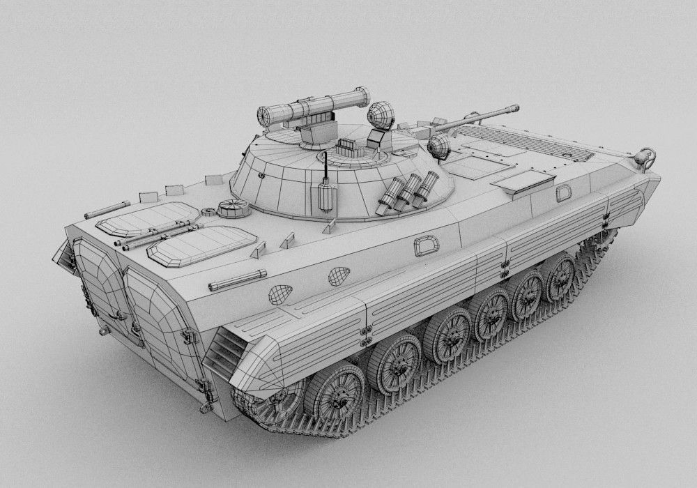 Bmp Tank Engine Model BMP-2 military tank 3D model | CGTrader