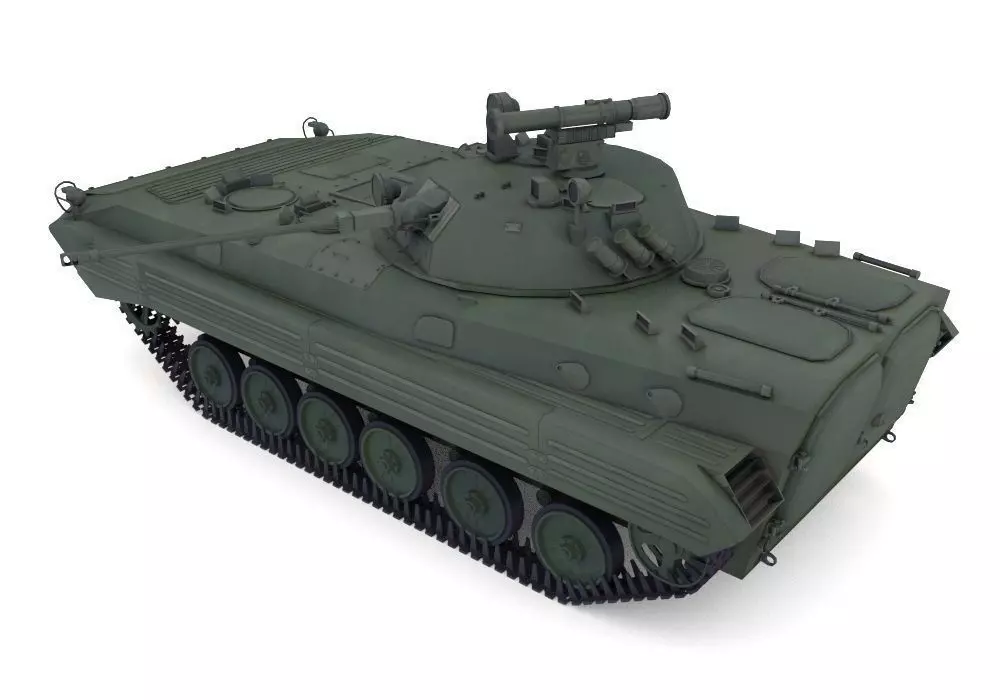 BMP-2 military tank 3D model