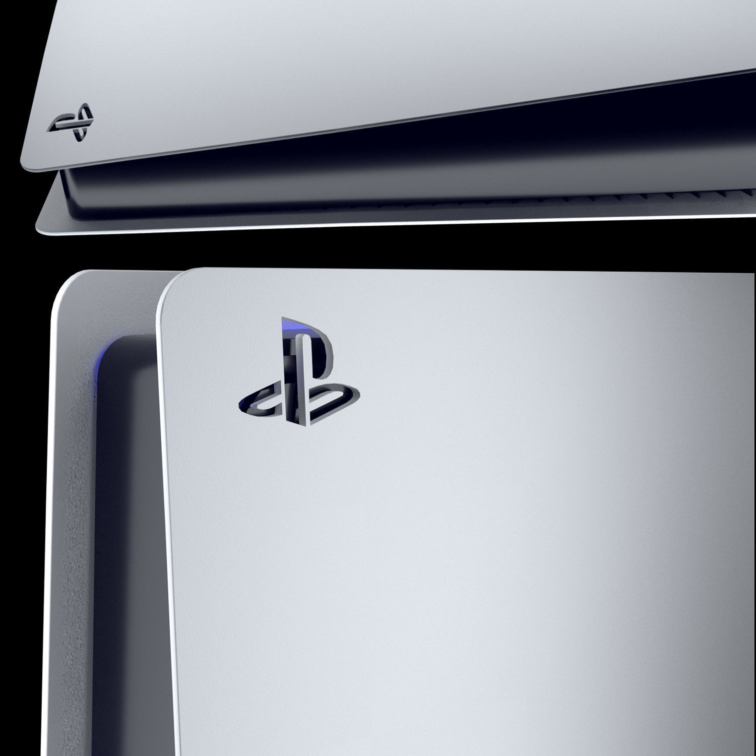 Playstation 5 two consoles side 3D model_3