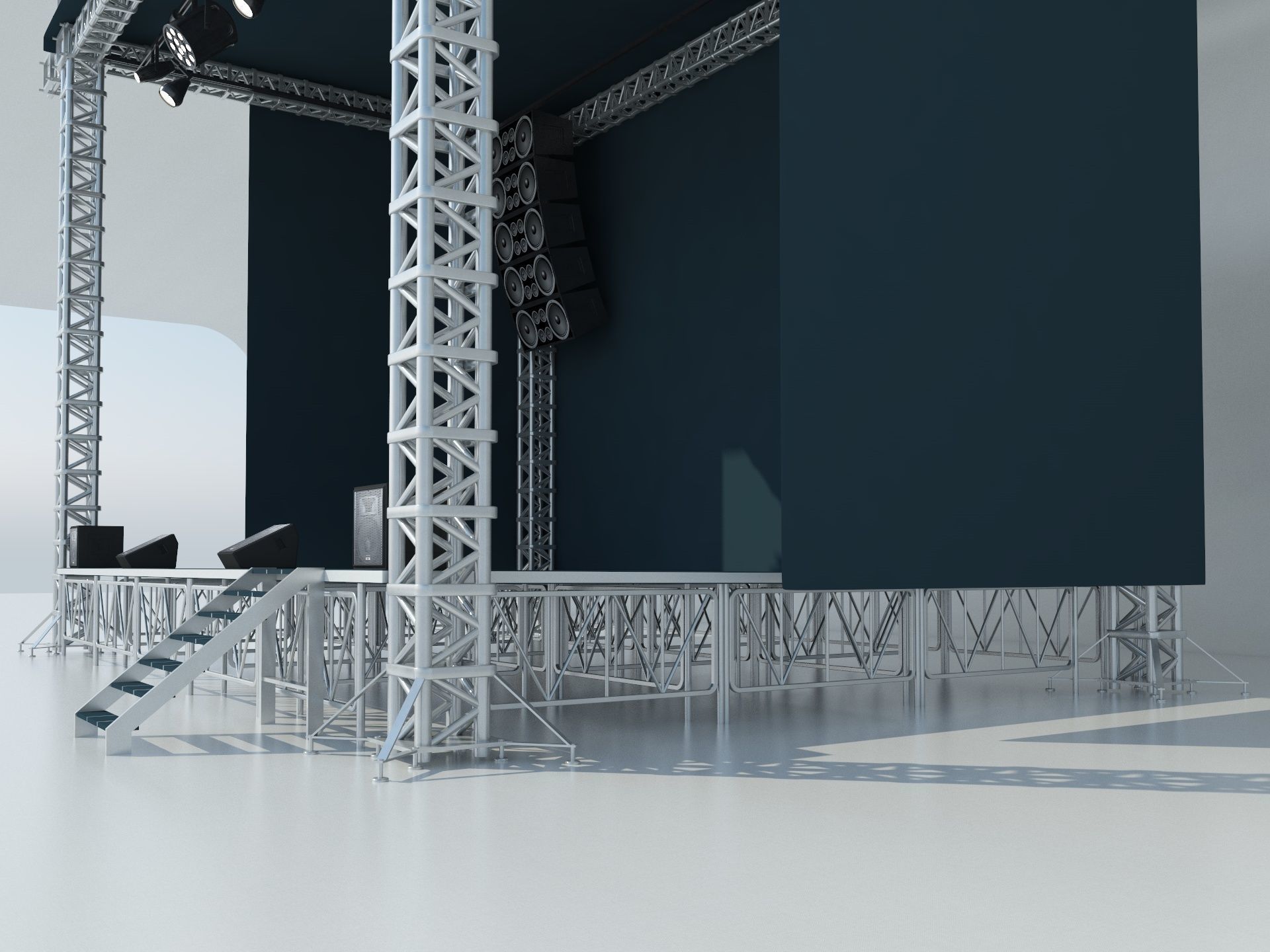 Stage Concert 3D model_3