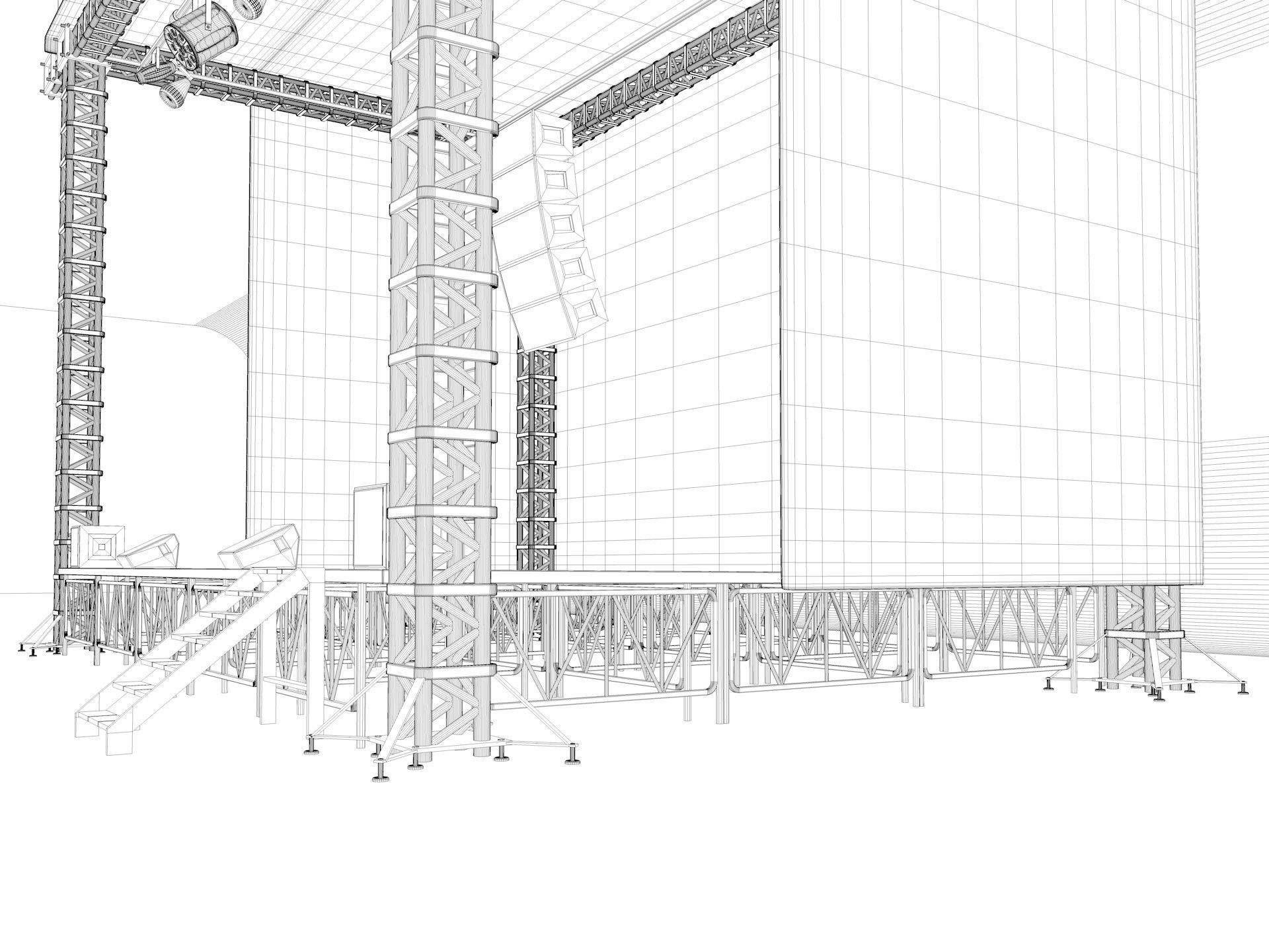 Stage Concert 3D model_12