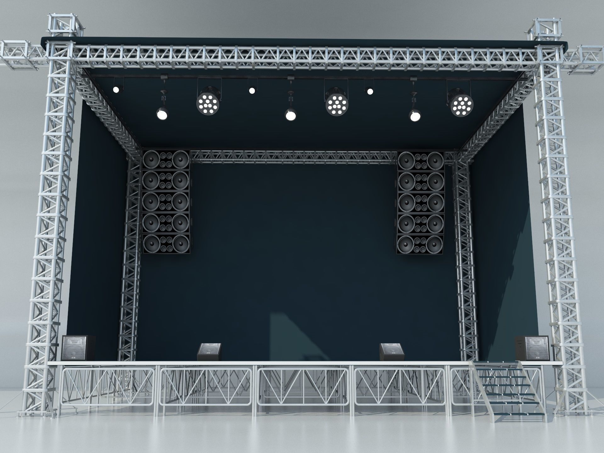 Stage Concert 3D model_8
