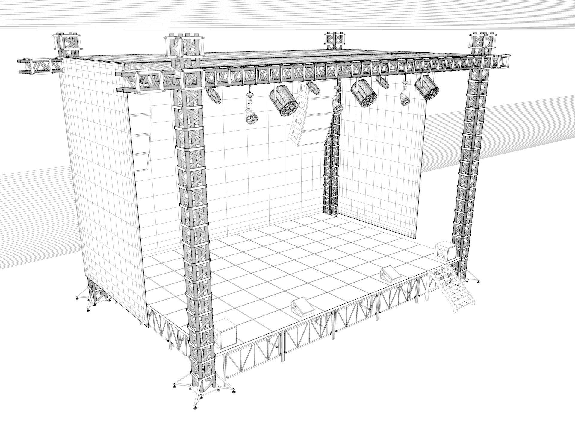 Stage Concert 3D model_15