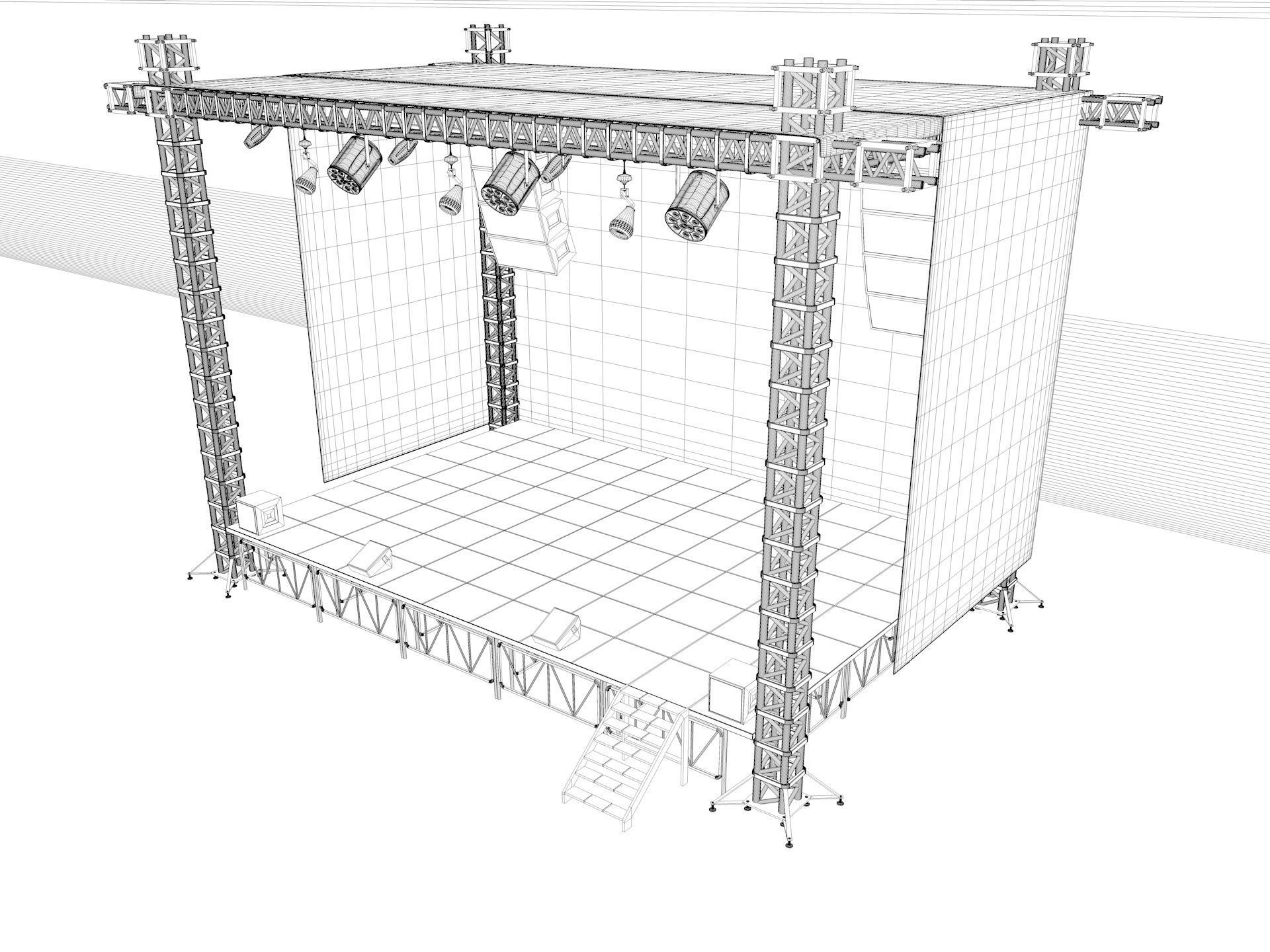 Stage Concert 3D model_14