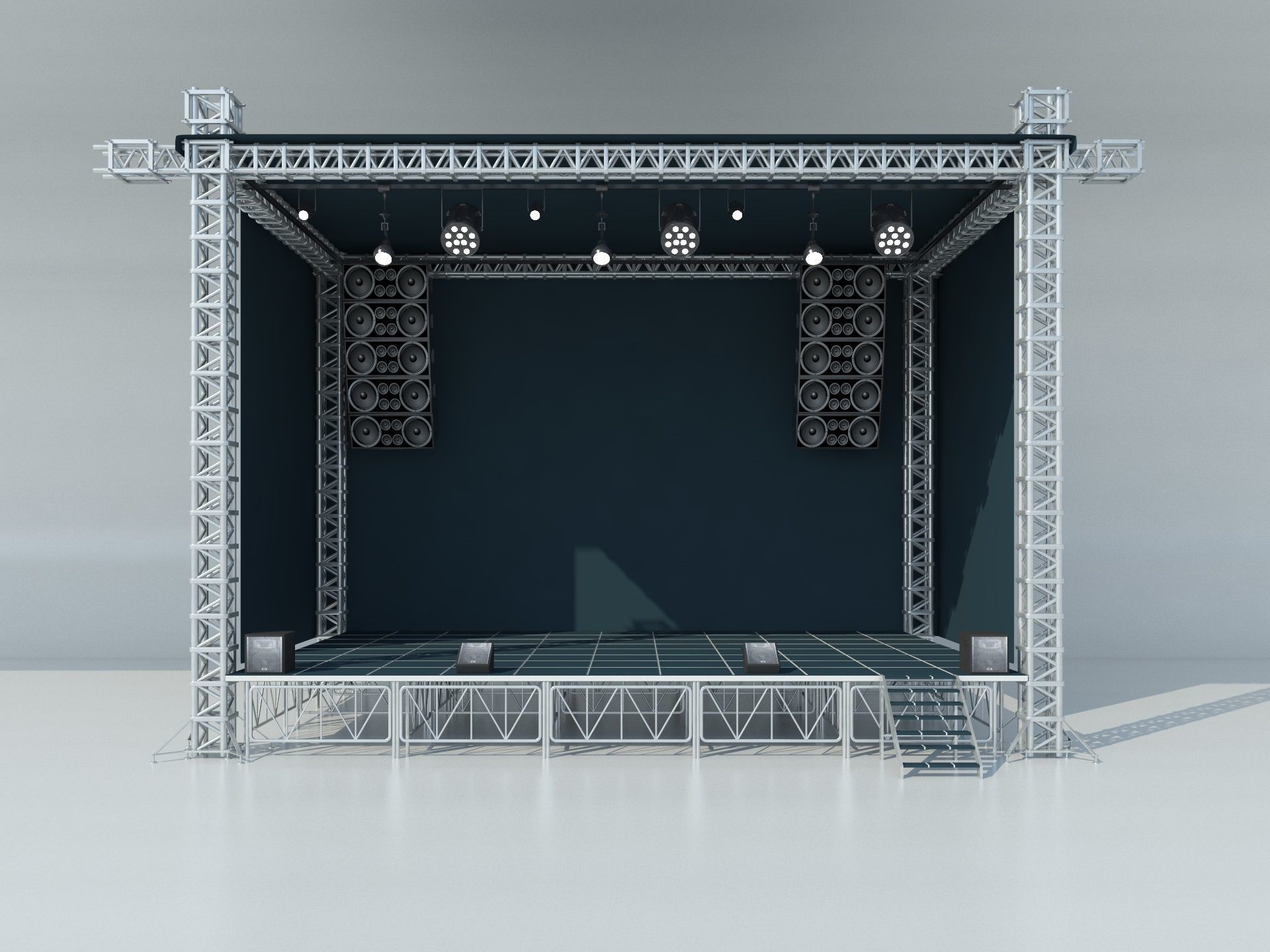 Stage Concert 3D model_1