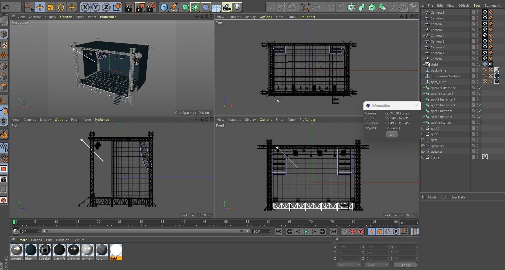 Stage Concert 3D model_19