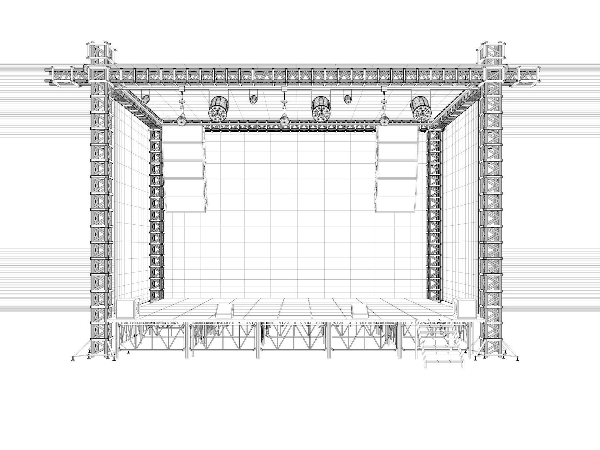 Stage Concert 3D model_10