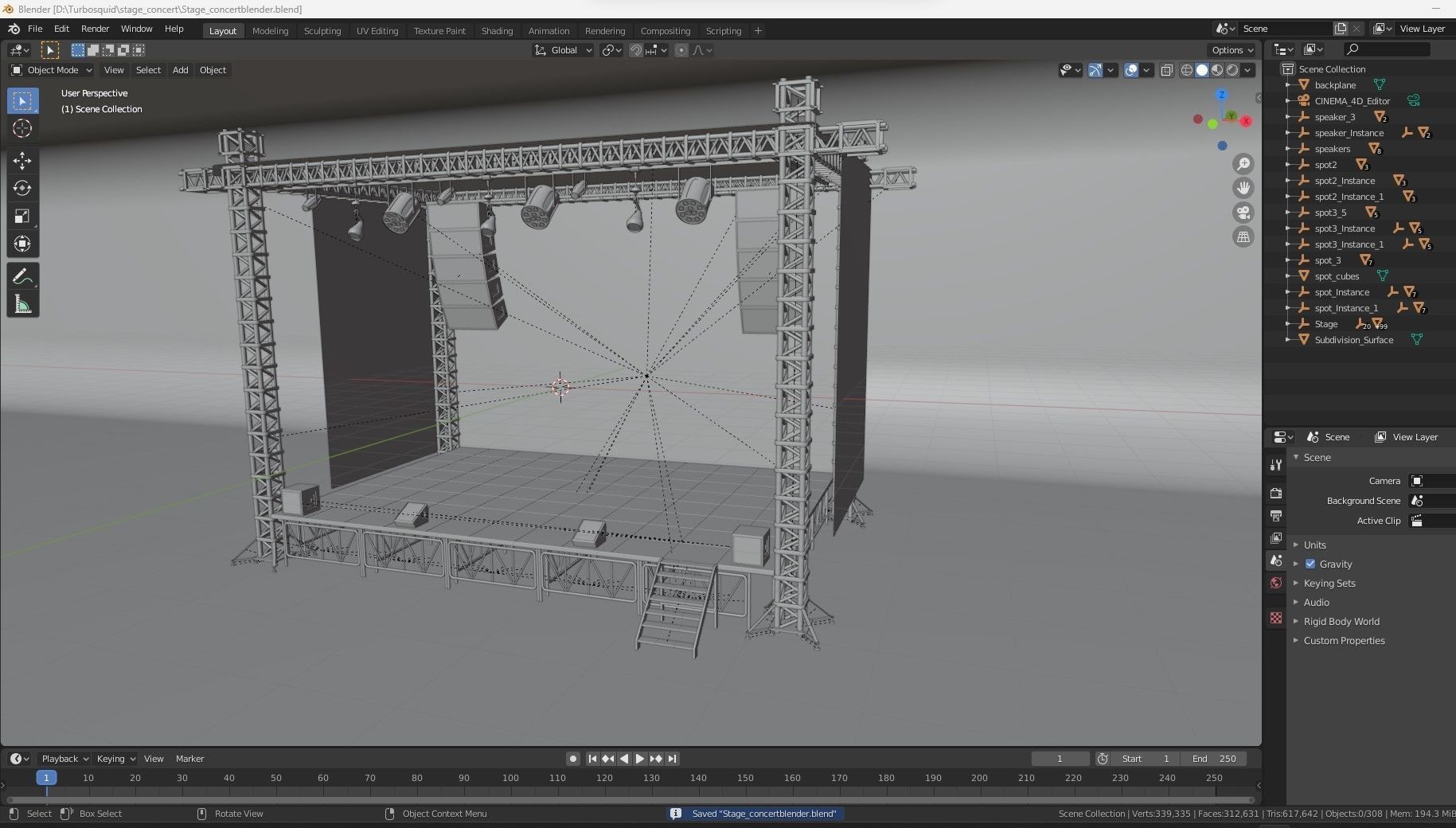 Stage Concert 3D model_18