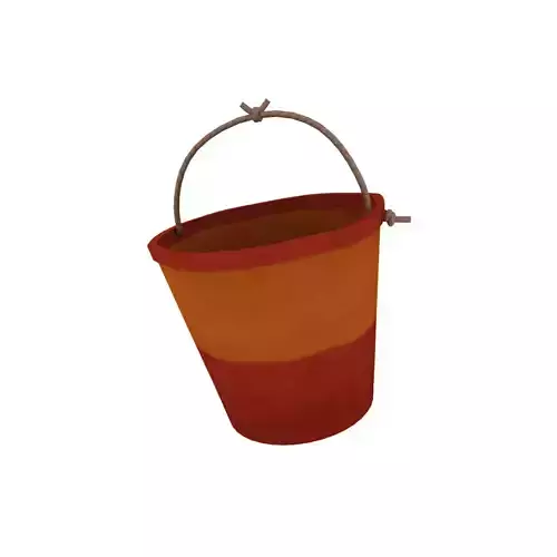 Rope bucket 3D model