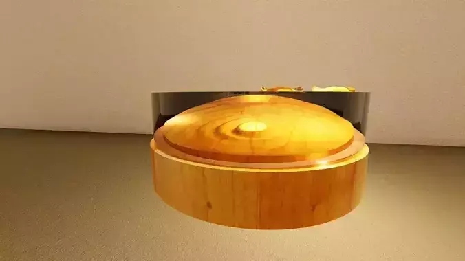 Round Table water drop shape version 3 3D model