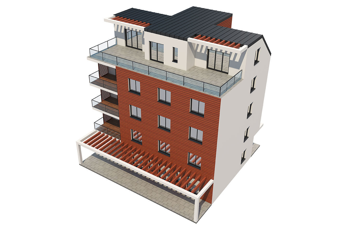 Apartment House 1 3D model_15