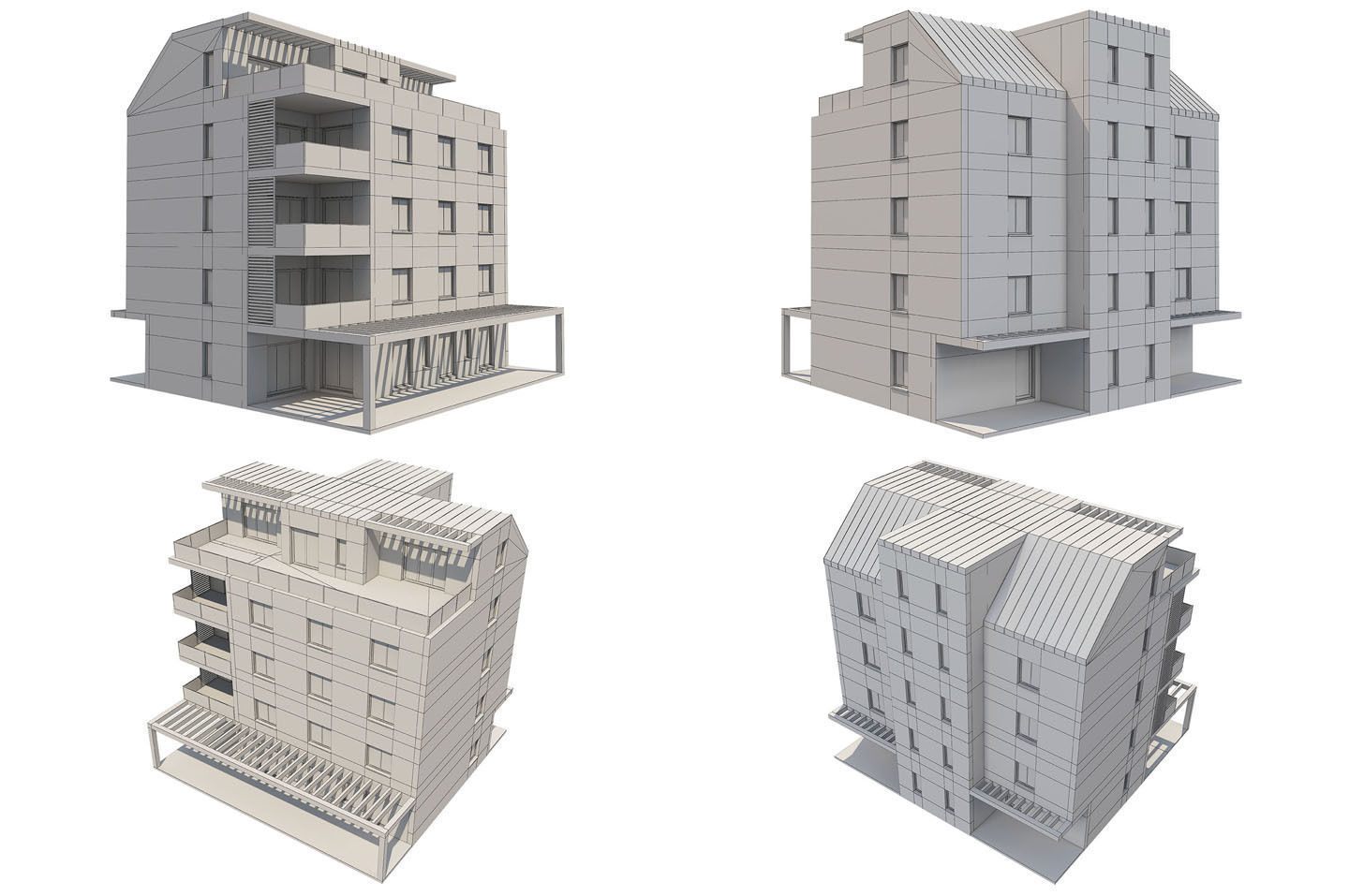 Apartment House 1 3D model_7