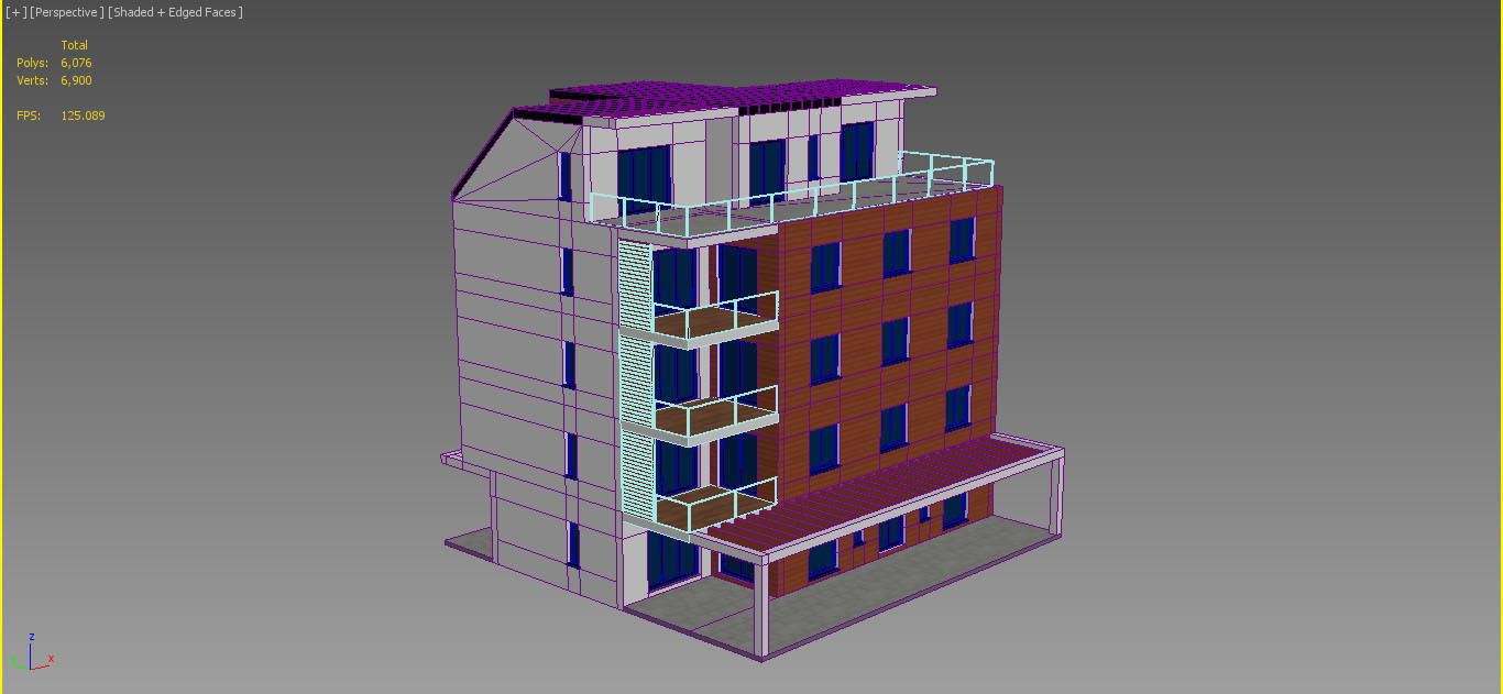 Apartment House 1 3D model_9