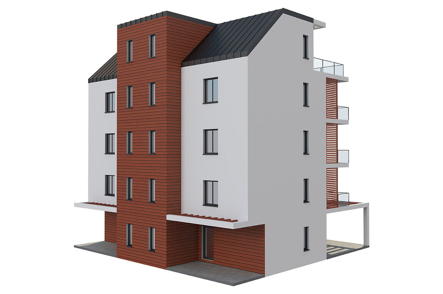 Apartment House 1 3D model_14