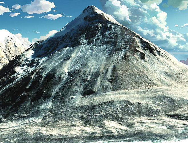 Mountain landscape Everest mount 3D model